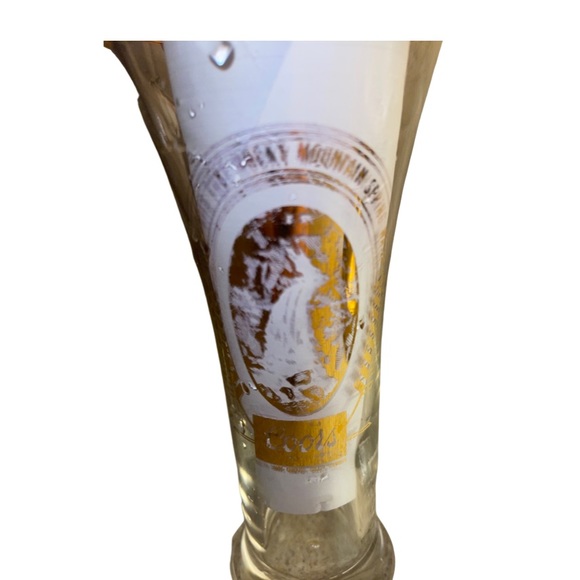 Coors Original Gold Plated Vintage Pilsner Glasses : 60’s-70’s Barware- Set of 2 - Picture 2 of 4